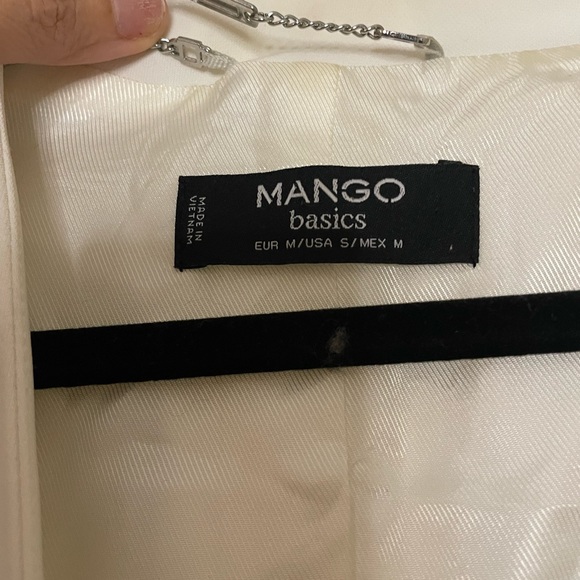 Short white mango blazer - Picture 3 of 3